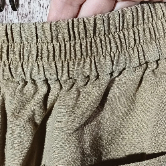 NEW J. Crew Seaside drawstring linen blend pockets dessert sand MT - Picture 9 of 13